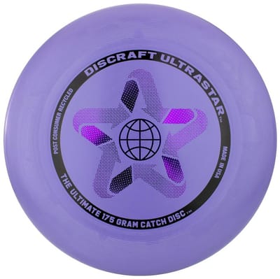 Frisbee Discraft UltraStar Recycled Lavendar 175 gr DCUSRP Paars 27,5 cm