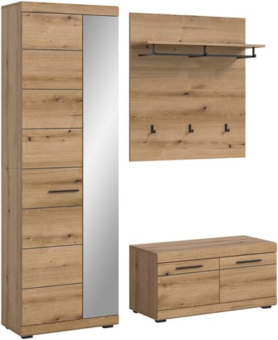Scout garderobekastcombinatie Evoke Oak NB - 40x167x197cm