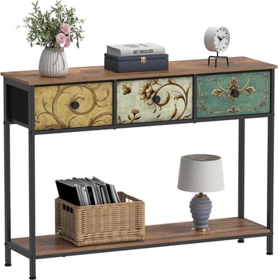 DailySupplies® Wandtafel - Dressoir Kasten - Haltafel - Zwart - Industrieel