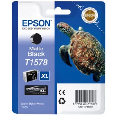 Epson T1578 inktcartridge mat zwart hoge capaciteit (origineel)