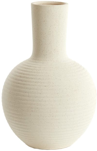 Light & Living Vaas Ulloa - Wit - 28.5x28.5x42cm - Keramiek - Modern - Bloemenvaas - Woondecoratie - Decoratieve vaas voor woonkamer of slaapkamer