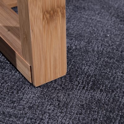 Handgeweven tapijt Randora grijs  150x230 cm ovaal