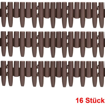 Deuba Tuinrand 4,48m Palissade Houtlook Bruin Maairand 1 element (lxb): 28x24cm