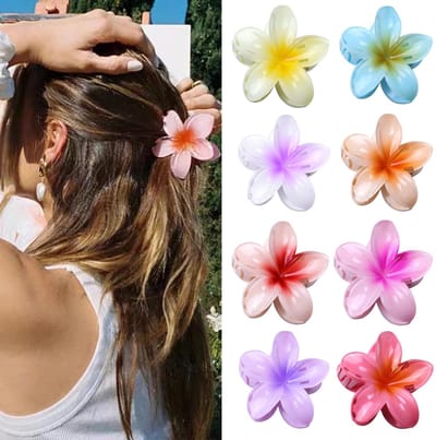 Dailygoods- Haarclip Elegante Acryl - 8 Stuks Antislip - Haaraccessoires Vrouwen - Haaraccessoires Meisjes - Unieke Schoonheid - Innovatief Design - Haaraccessoire