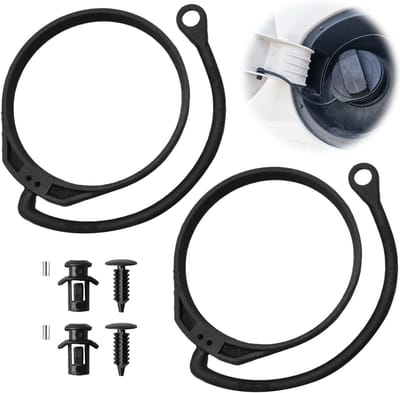 2 Stuks Tankdeksel Bevestigingsband, Reservekabel voor Tankdop, Rubberband voor Veiligheid en Verliespreventie