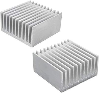 Aluminium Heatsink Radiator voor CPU en Elektronische Componenten 40 x 40 x 20mm - 2 Stuks