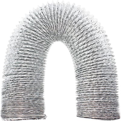 Universele Afvoerslang - Droger Slang - Condens Afvoeren - Hoge Temperatuur Bestendig - 3 Meter Lang - Aluminiumkleurig