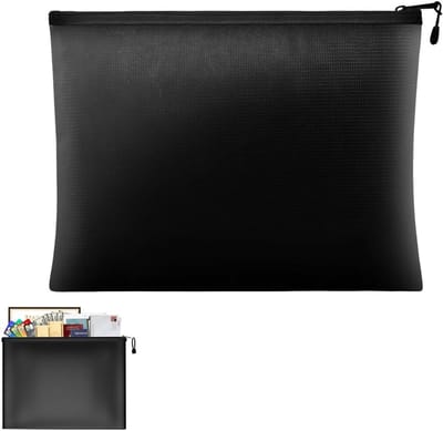Brandveilige en waterdichte tas voor documenten, contant geld en paspoorten - 17 x 28 cm, ideaal voor bescherming tegen vuur en water