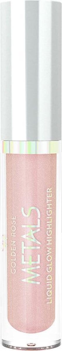 Golden Rose Metals Liquid Glow Highlighter NO: 02 Vloeibare Highlighter met een zachte applicator