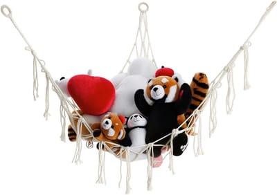 Opbergnet voor Knuffels, Opberghangmat - Handige Speelgoed Opberger met Hangmat. Ideaal Opbergnet voor Knuffels en Speelgoed.