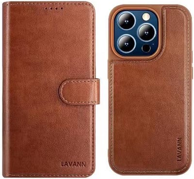 Telefoonhoesje Leer Book Case 2 in 1 - Geschikt voor Samsung A35 / A55 - Bruin - Magnetic Case