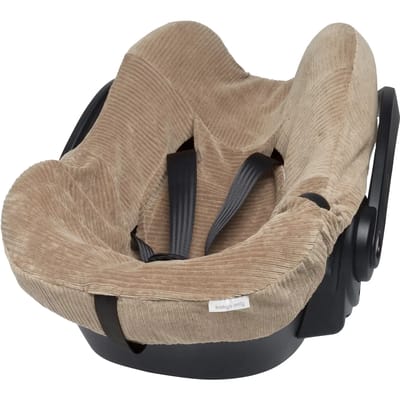 Baby's Only Baby autostoelhoes universeel Sense - Hoes voor de autostoel - Groep 0+ - Clay - Zachte rib corduroy stof - Geschikt voor 5-puntsgordel