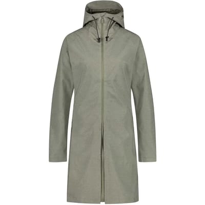 AGU SeQ Regenjas Dames – 2-in-1 Jas & Poncho – Waterdicht & Winddicht – Getailleerde Pasvorm – Groen - XS