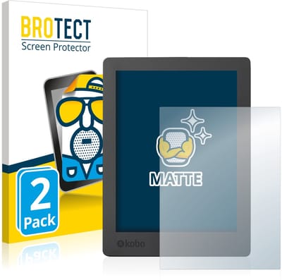 BROTECT - Screenprotector voor Kobo Aura H2O Edition 2 - Folie Beschermfolie matte 2 Stuks