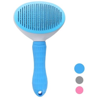 Peigne pour chat d'animal de compagnie Peigne d'épilation Peigne d'élimination des poils morts Nettoyeur d'épilation Peigne d'épilation pour chien Peigne à aiguilles Fournitures pour animaux de compagnie blue
