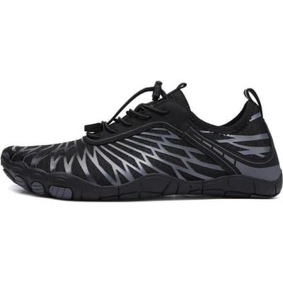 Nieuwe Zomer Ouder Kind Fitness Buiten Strand Zwemschoenen Sneldrogend Ademend Wandelen Verlichten Yoga Aqua Schoenen 37 black
