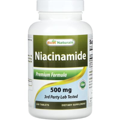 Best Naturals, Niacinamide, 500 mg, 240 tabletten