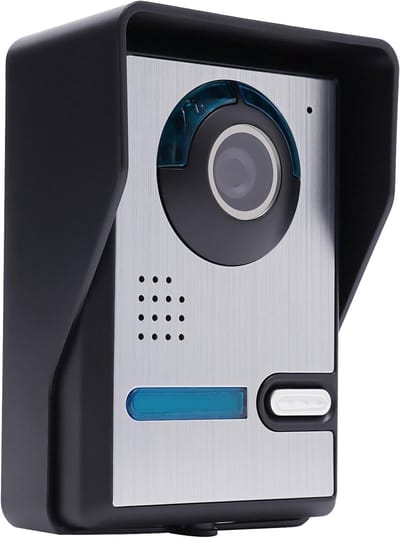 Video Deurbel - Deur Intercom - Beveiliging Woning - 7 Inch Monitor - 16 Beltonen - Zwart Wit