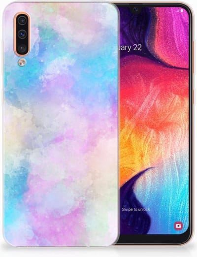 TPU Hoesje voor Hoesje maken Samsung Galaxy A50 Watercolor Light