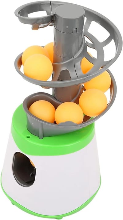 Tafeltennis Trainer - Pong Machine - Vaardigheden Trainen - Automatische Baluitgang - 30.5 cm - Zwart