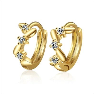 Aramat Jewels | Oorringen | Zilveren Oorringen 12mm met Zirkonia Steentjes | Transparante-zirkonia-steentjes | |12mm | Zilver | Kinderen, Volwassenen | Verkleurd niet