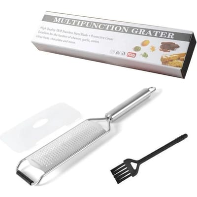 Multifunctionele Kaasrasp Roestvrij Staal Kaas Citroen Gember Knoflookrasp Groenten Dessert Snijder Keukengereedschap Accessoire gray