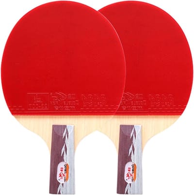 Tafeltennisbatjes Set - Pingpong Rackets - Gezinsactiviteiten - 5 Sterren Kwaliteit - Set van 2 - Dubbelzijdig