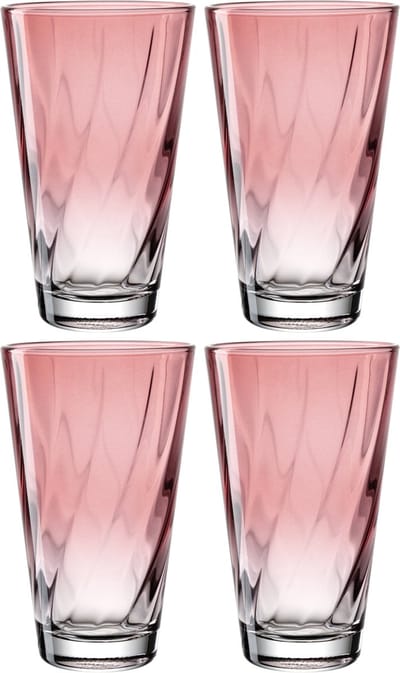 Leonardo TWIST Drinkglas 300ml rose - set/4