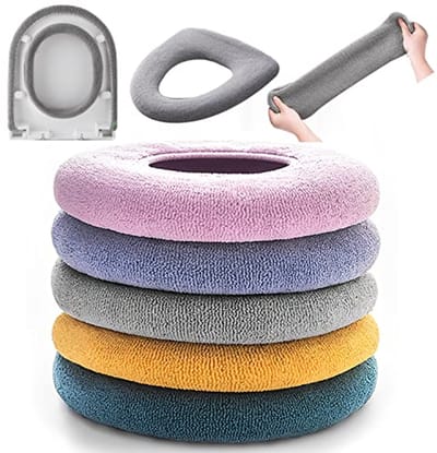Dikke Badkamer Toiletzitting Covers - 5 Pakketten Zachte Warme Kussenhoes
