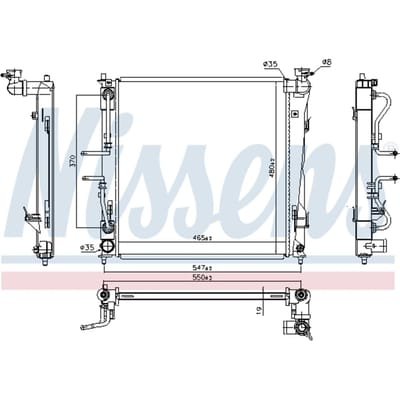 Radiator NISSENS 666220