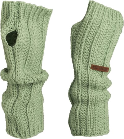 Knit Factory Nica Armwarmers - Sage Green - One Size