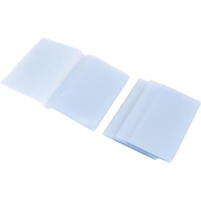 Lot de 3 porte-cartes de crédit multi-usages en PVC souple et transparent, 10, 20 ou 30 pages, pour la famille
