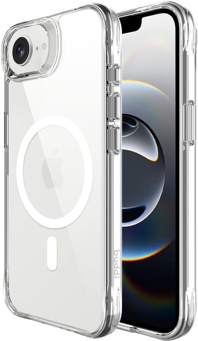 Buddi Core - Hoesje Geschikt voor Apple iPhone 17e / 16e - Compatibel met MagSafe - Back Cover met Magneet - Doorzichtige Telefoonhoes - Beschermhoes - Transparant