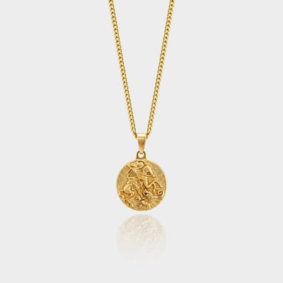 Apollo Hanger Ketting - Gouden Ketting - 50 cm lang - Ketting Heren met Hanger - Griekse Mythen - Olympus Jewelry