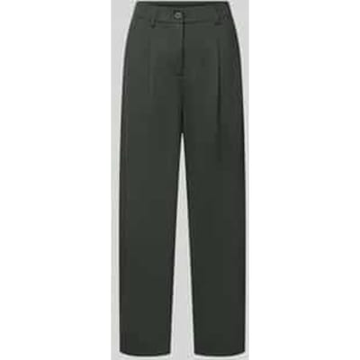 wide fit broek met viscose, model 'Nanni'