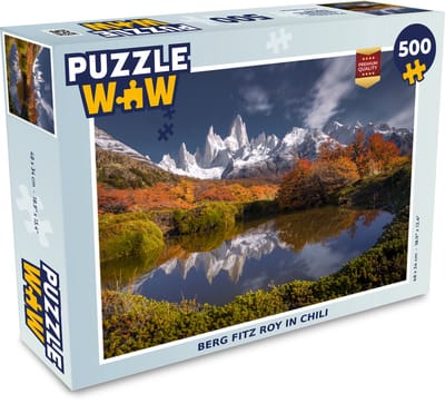 Puzzel Berg Fitz Roy in Chili - Legpuzzel - Puzzel 500 stukjes