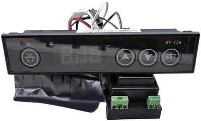 Temperatuur Controller - Vriezer Thermostaat - Koelkast Controle - Milieuvriendelijk Ontwerp - 1x1x1 cm - Rood