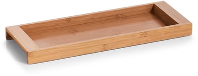 Dienblad, bamboe, ca. 40 x 15 x 3 cm, plank voor badkamer en kantoor, Oranizer