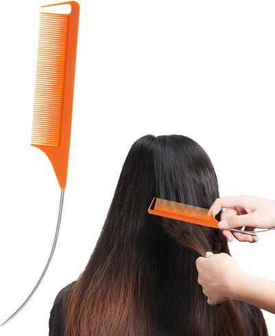 Staartkam - Scheidingskam - Haar Stylen - Antistatisch Ontwerp - 23 cm - Zwart