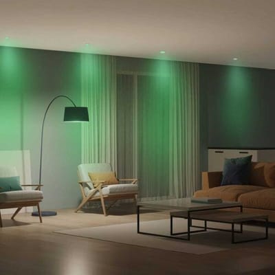 HOFTRONIC SMART Barcelona - Smart inbouwspot - IP44 waterdicht - 5,5 Watt 345 Lumen - Wifi + Bluetooth - RGBWW - GU10 - Google Home, Amazon Alexa en