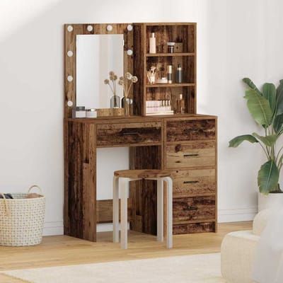 vidaXL - Kaptafel - 2 - st - Bruin - 50 - x - 41 - x - 135 - cm - Bewerkt - hout