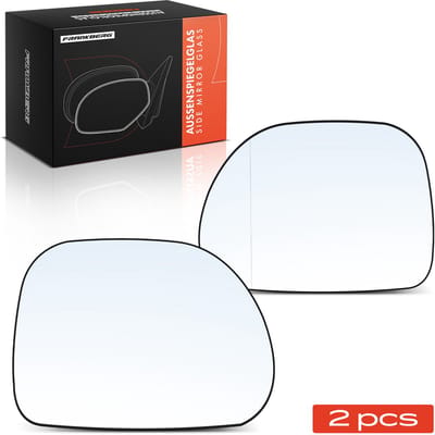 Frankberg 2x Buitenspiegelglas Voor Links Rechts voor Fiat 500L