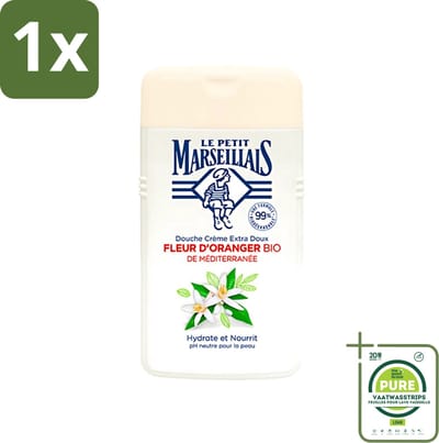 1 x Le Petit Marseillais - Douchecrème - Oranjebloesem - Hydraterend - 250ml - Douchecrème - Oranjebloesem - Hydraterende Douche - Le Petit Marseillais - Douchegel