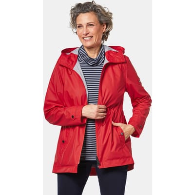 Functionele regenjas met jersey voering - rood - Gr. 38 van Goldner Fashion