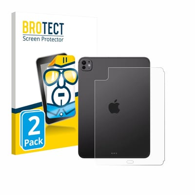 BROTECT - Screenprotector voor Apple iPad Pro 11" 2025 (Achterkant) - Folie Beschermfolie transparant 2 Stuks