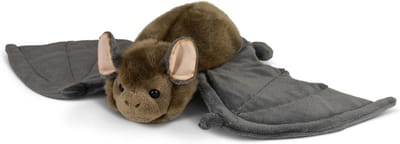 Vleermuis Knuffel - Pluche Dier - Kinderkamer Decoratie - Levensecht Ontwerp - 26x46x8 cm - Bruin