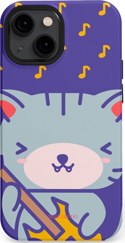 Casetastic Hoesje Geschikt voor Apple iPhone 13 Mini Magsafe - Stijlvolle Beschermende Duo-layer Case - Katten beat