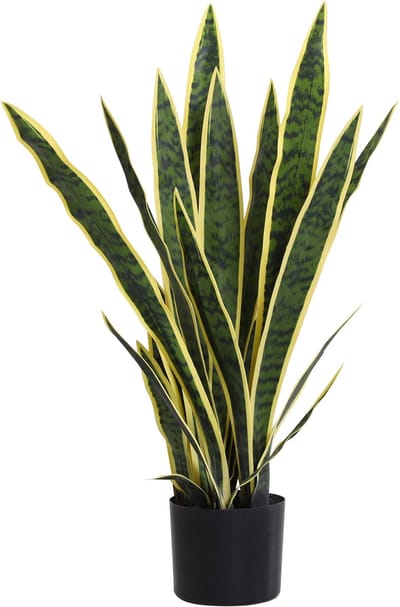 Outsunny Kunstmatige planten-PE, cement-15L x 15B x 77H cm-Groen
