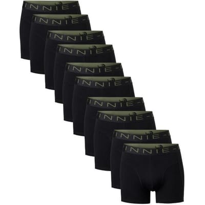 Vinnie-G Boxershorts - 10 stuks - Black - Maat S - Heren Onderbroeken - Geen irritante Labels - Katoen heren ondergoed