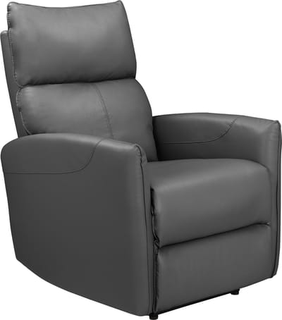 Pineto-Relaxfauteuil met elektrische functie in PU Antraciet